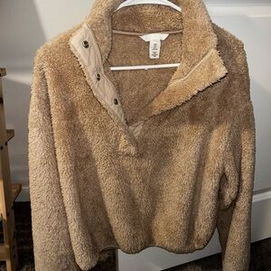 H&M Tan Teddy Jacket